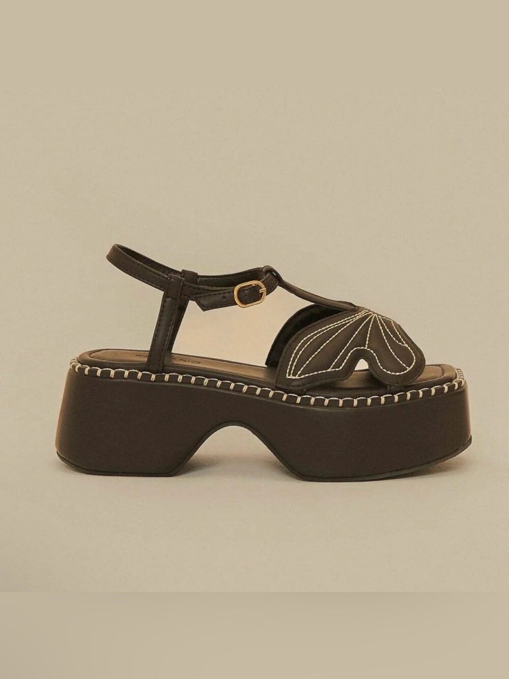 FARM RIO Flatform Platform Butterfly Sandals Size 8 VGUC